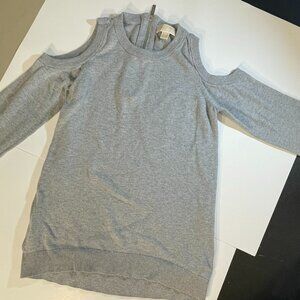 Michael MK - Grey Sweater Open Shoulders